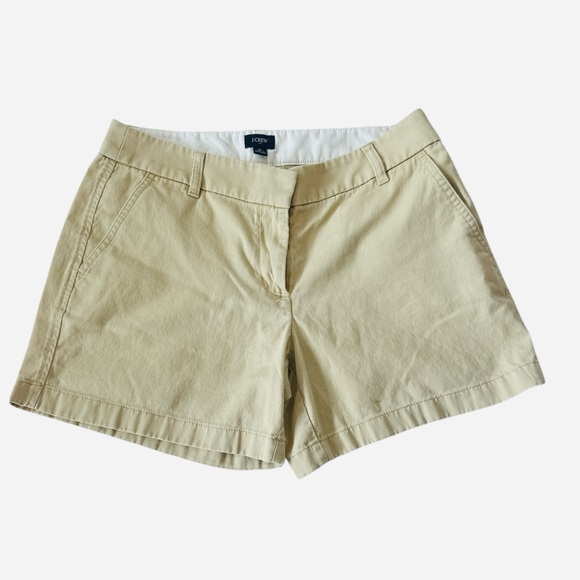 J. Crew Tan Stretch Chino Cotton Shorts - Picture 4 of 10